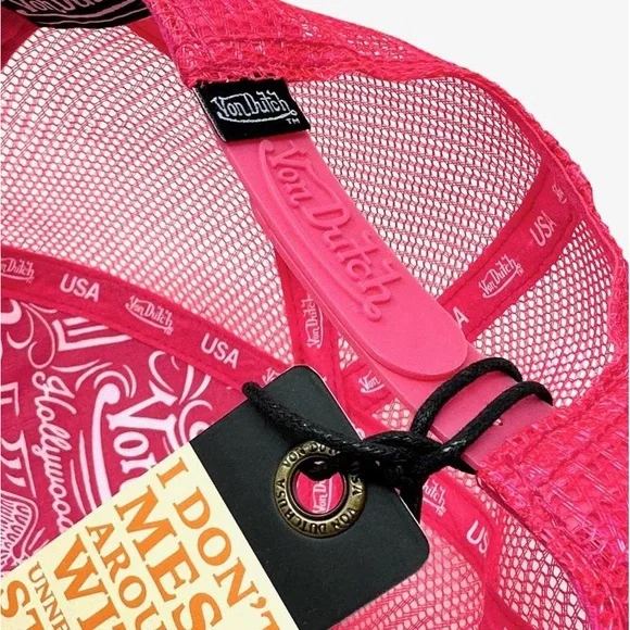 Von Dutch pink trucker hat - Picture 6 of 7